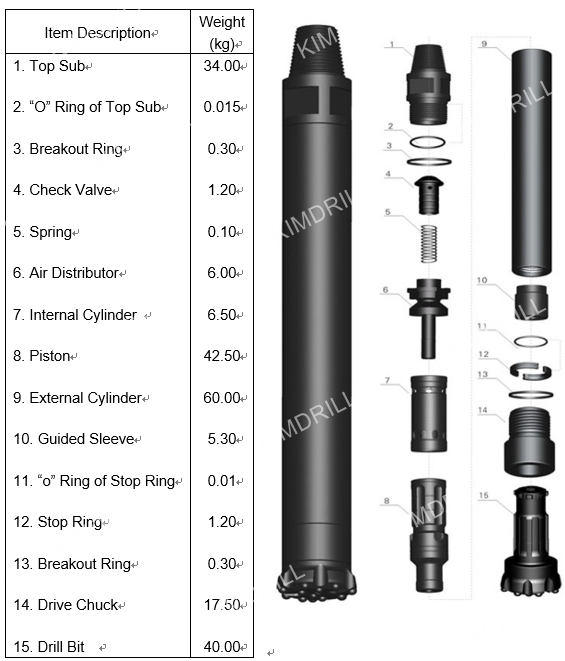 DHD Hammer without Foot Valve